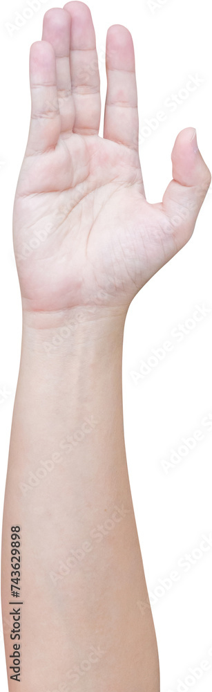 man hand gesture isolated on white background man hand gesture isolated on white background