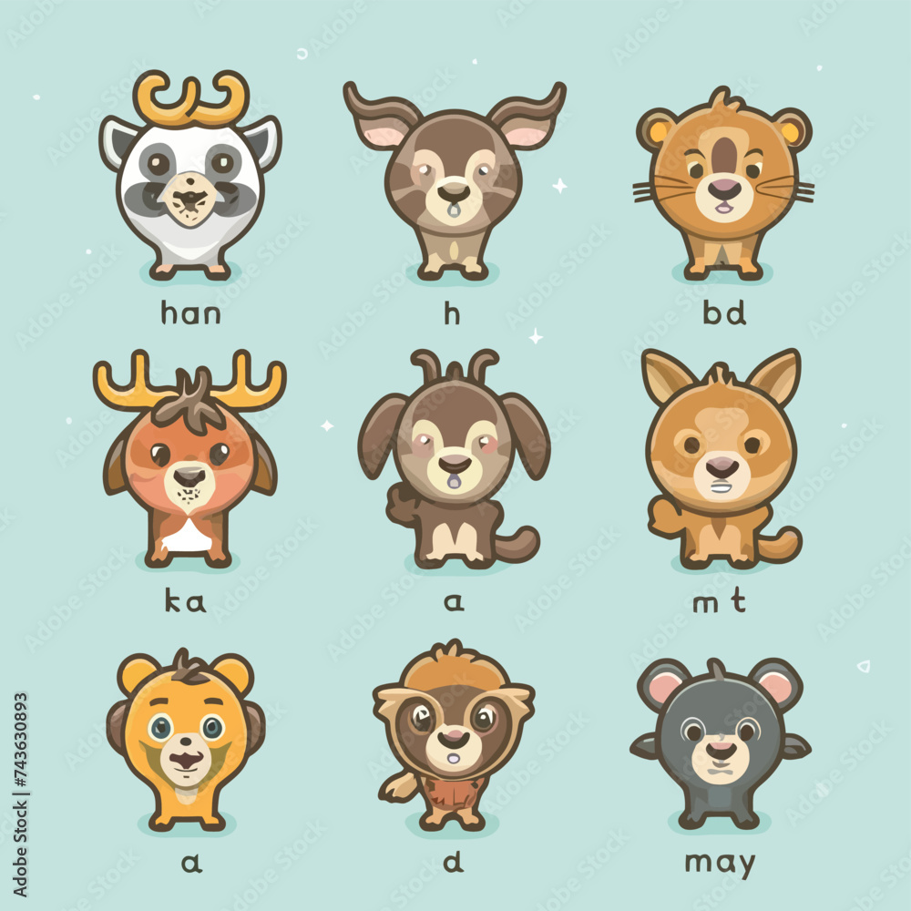 2d vector illustration for learning cartoon character design for letters of the English language
2d vector illustration for learning cartoon character design for letters of the English language