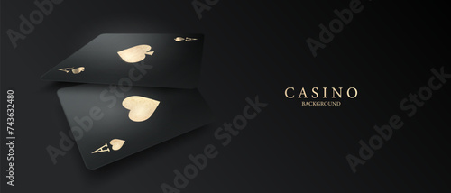casino background vector illustration for gambling poster banner elegant design