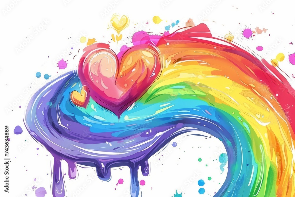 LGBTQ Pride ruby. Rainbow custom built colorful crayola diversity Flag ...