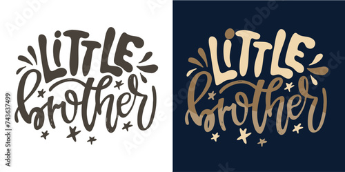 Lettering print quote about baby, t-shirt design, mug print. 100% vector file