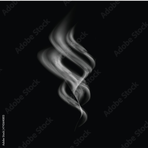 realistic smoke effects on dark background