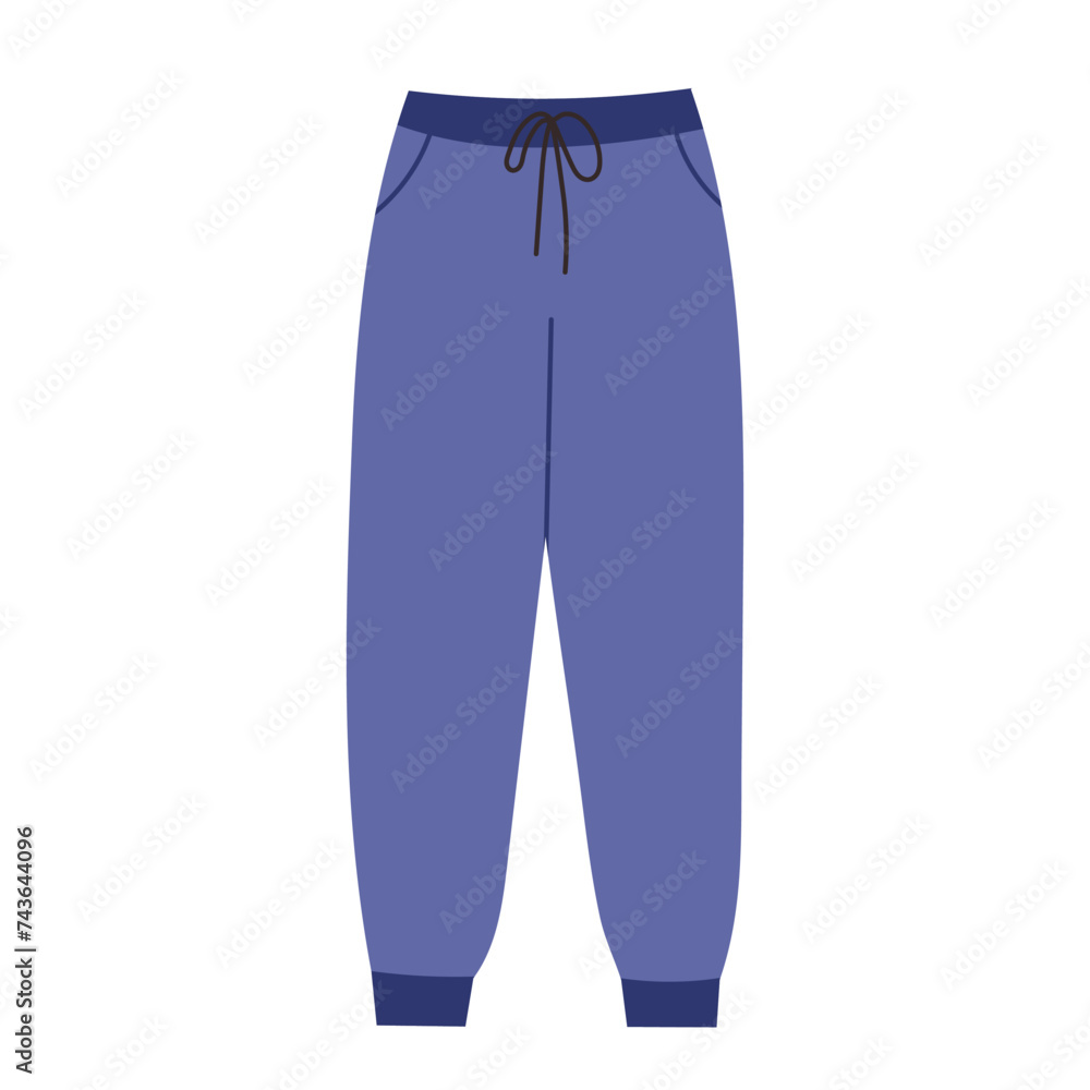 sweatpants, isolated on white background vector sweatpants, isolated on white background vector
