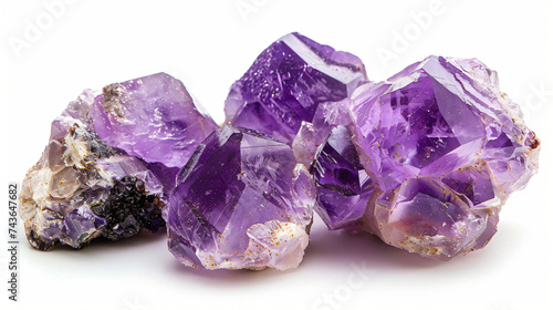 Purple amethyst stone