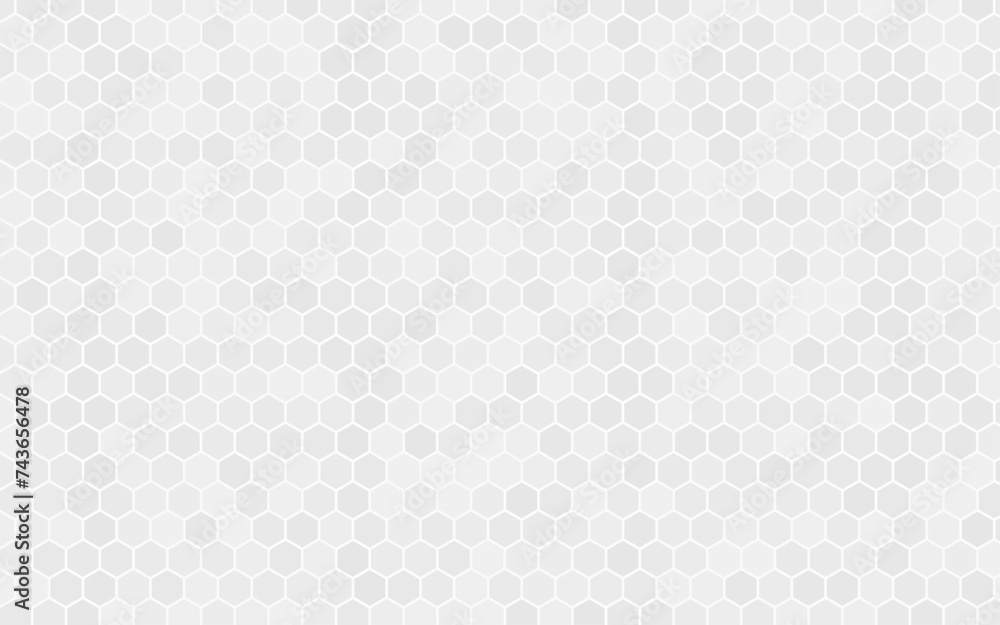 Abstract Geometric Pattern. Hipster Fashion Design Print Hexagonal Pattern. White Honeycomb Image. Vector Illustration.