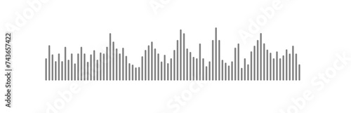 seamless sound waveform pattern for music players  podcasts  and video editors. vector illustration