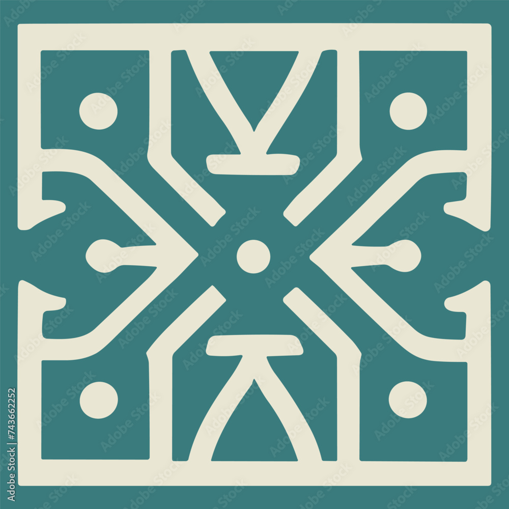 Seamless geometric pattern design for textile Seamless geometric pattern design for textile