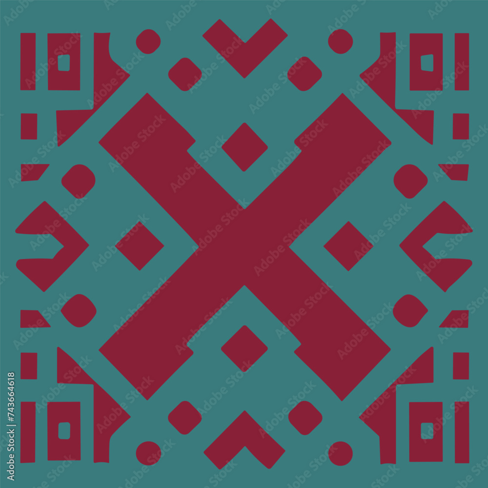 Seamless geometric pattern design for textile Seamless geometric pattern design for textile