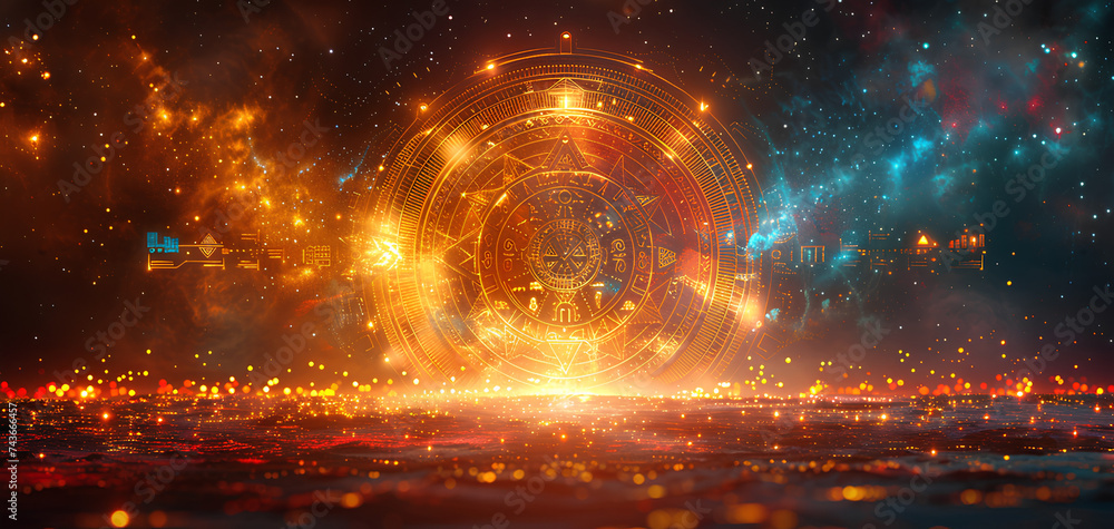 ancient ornament aztech geometric symbol, mayan calendar background ancient ornament aztech geometric symbol, mayan calendar background