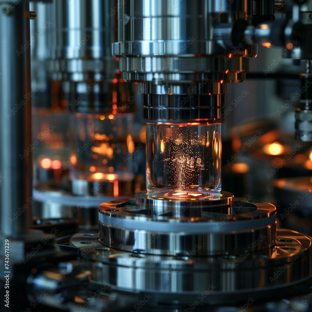 Quantum computer in action qubits glowing as they solve complex problems a leap into computings future Quantum computer in action qubits glowing as they solve complex problems a leap into computings future