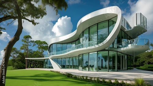 This architectural masterpiece is not only visually stunning but also resilient to all types of weather thanks to its steel frame and hurricaneproof windows. photo