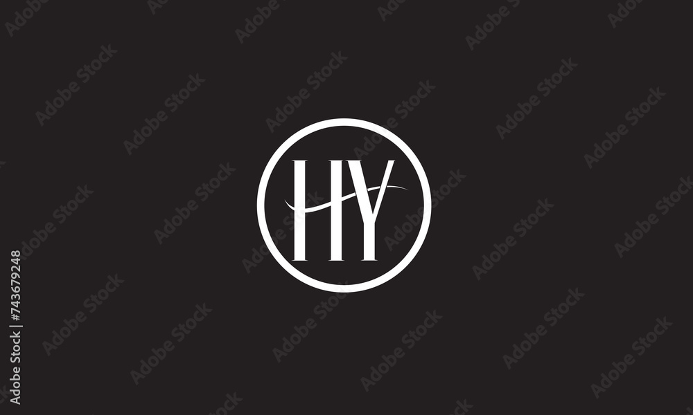 HY, YH, Y , H , Abstract Letters Logo Monogram HY, YH, Y , H , Abstract Letters Logo Monogram