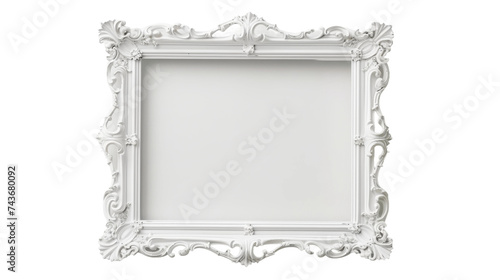 Beauty of White Frames, on transparent background, PNG format