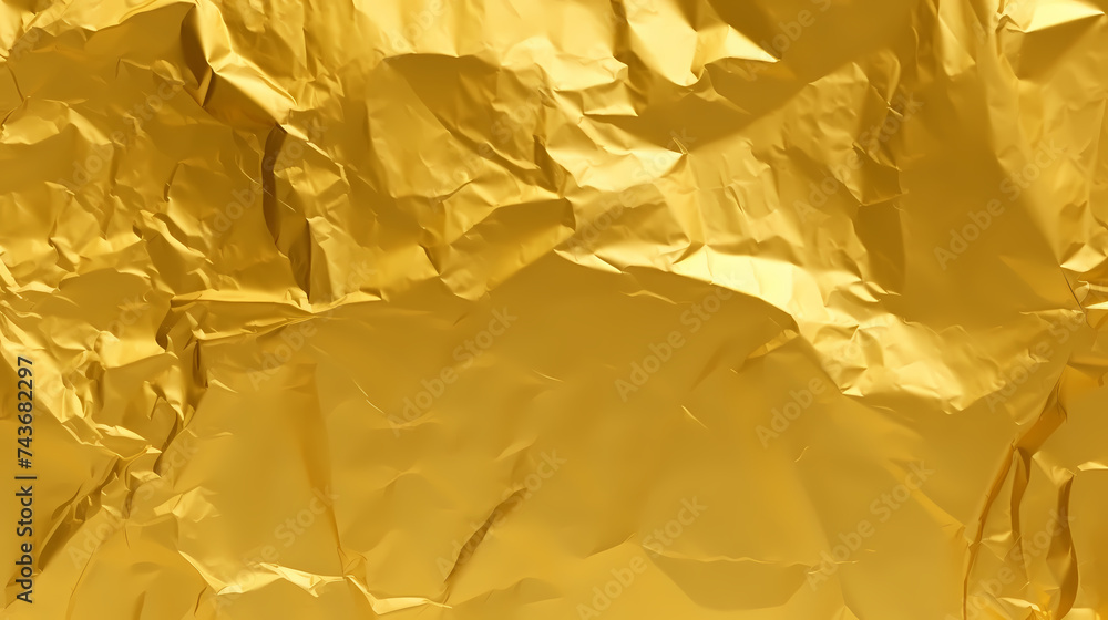Shiny yellow gold foil abstract background, luxury theme Shiny yellow gold foil abstract background, luxury theme