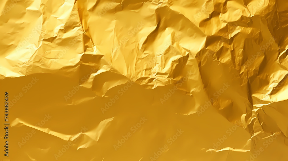 Shiny yellow gold foil abstract background, luxury theme Shiny yellow gold foil abstract background, luxury theme