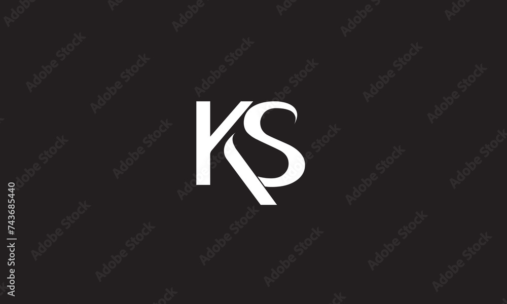 KS, SK , K , S , Abstract Letters Logo Monogram KS, SK , K , S , Abstract Letters Logo Monogram