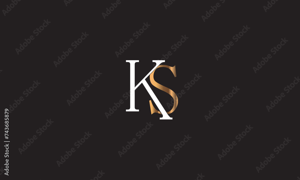 KS, SK , K , S , Abstract Letters Logo Monogram KS, SK , K , S , Abstract Letters Logo Monogram