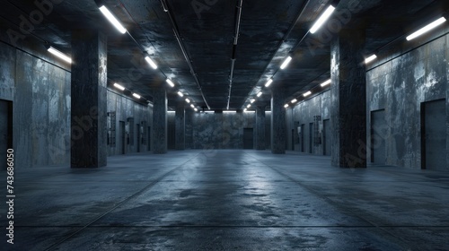 Empty Passage in Prison photo