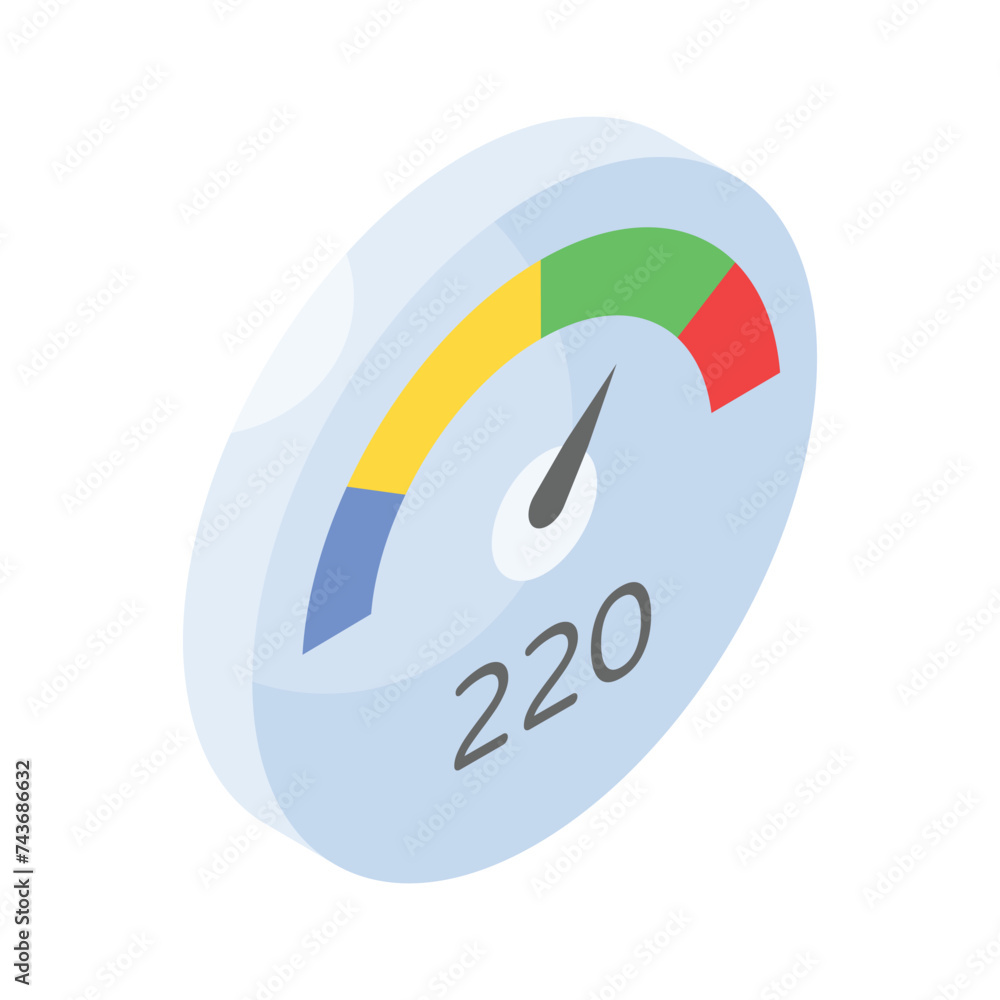 Grab this carefully crafted speedometer in modern and editable style, speed indicator sign Grab this carefully crafted speedometer in modern and editable style, speed indicator sign