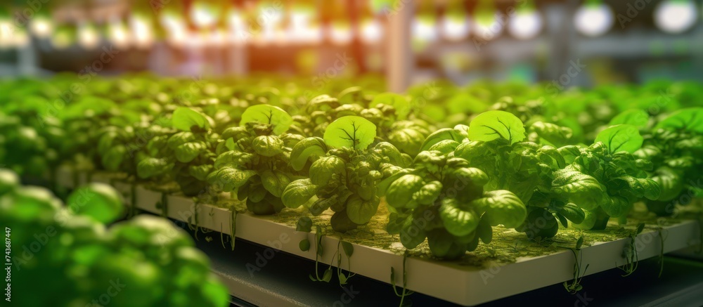 modern vegetable cultivation with greenhouses