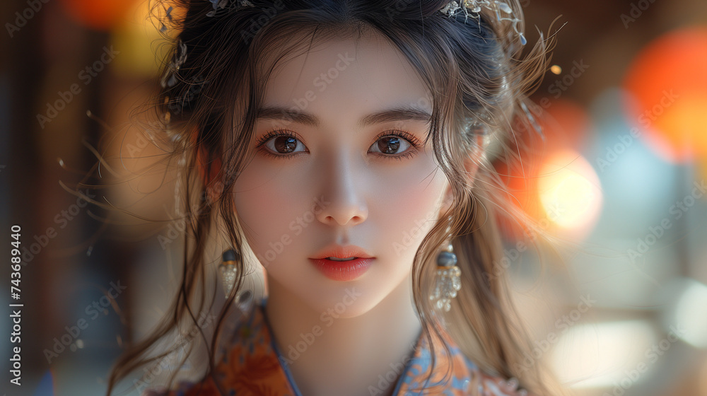 portrait of a woman asia japan korea