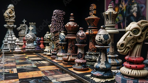 Creative chess: captivating journey through imaginative compositions, artistic arrangements, strategic brilliance, exploring boundless realm where creativity converges with the timeless game of kings.