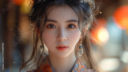portrait of a woman asia japan korea