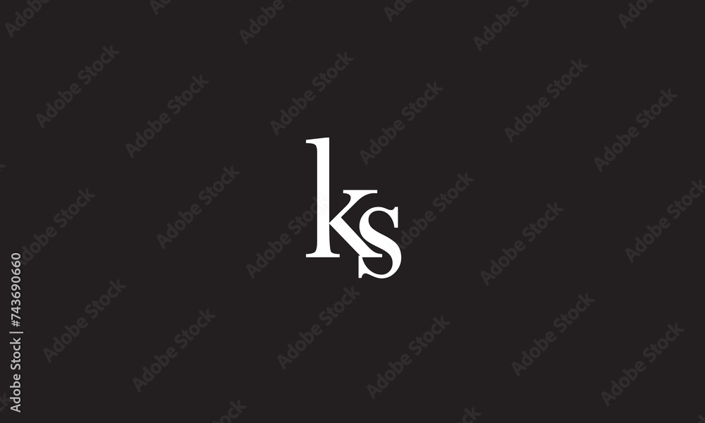 KS, SK , K , S , Abstract Letters Logo Monogram KS, SK , K , S , Abstract Letters Logo Monogram