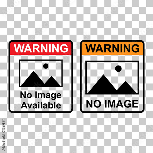 Set of No image vector symbol, missing available icon. No gallery for this moment placeholder