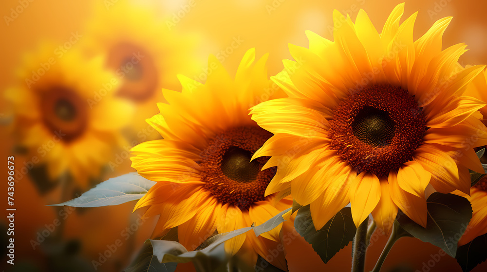 Obraz premium sunflower illustration