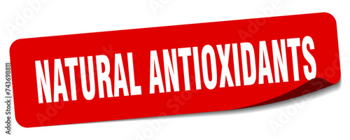 natural antioxidants sticker. natural antioxidants label