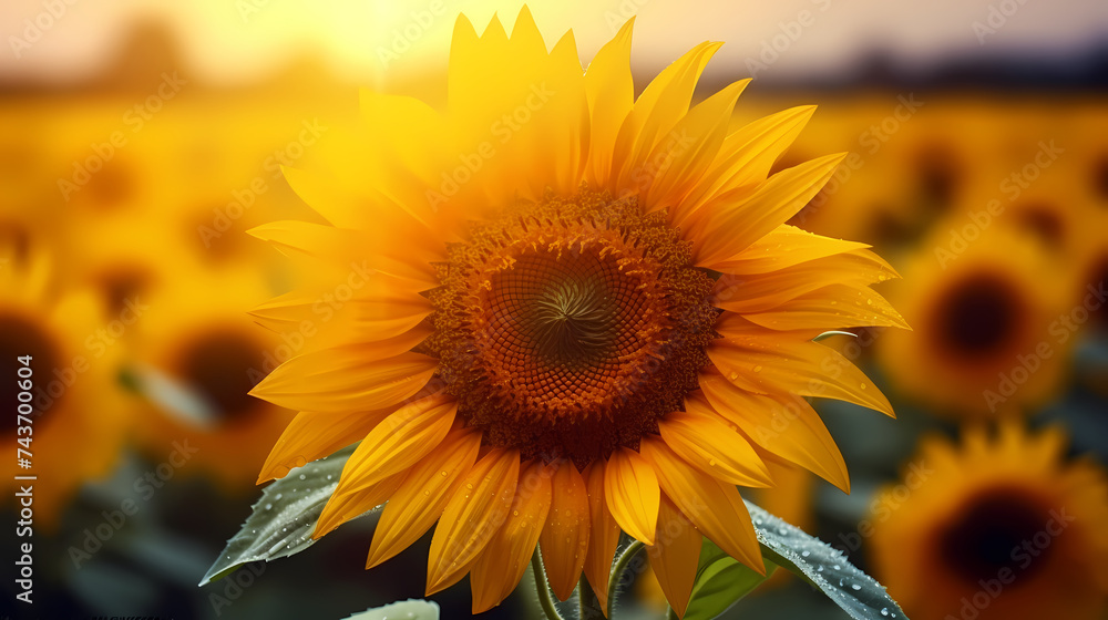 Obraz premium sunflower illustration