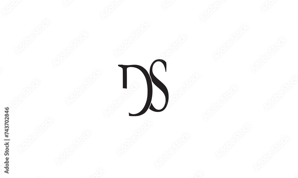DS, SD , D , S , Abstract Letters Logo Monogram DS, SD , D , S , Abstract Letters Logo Monogram