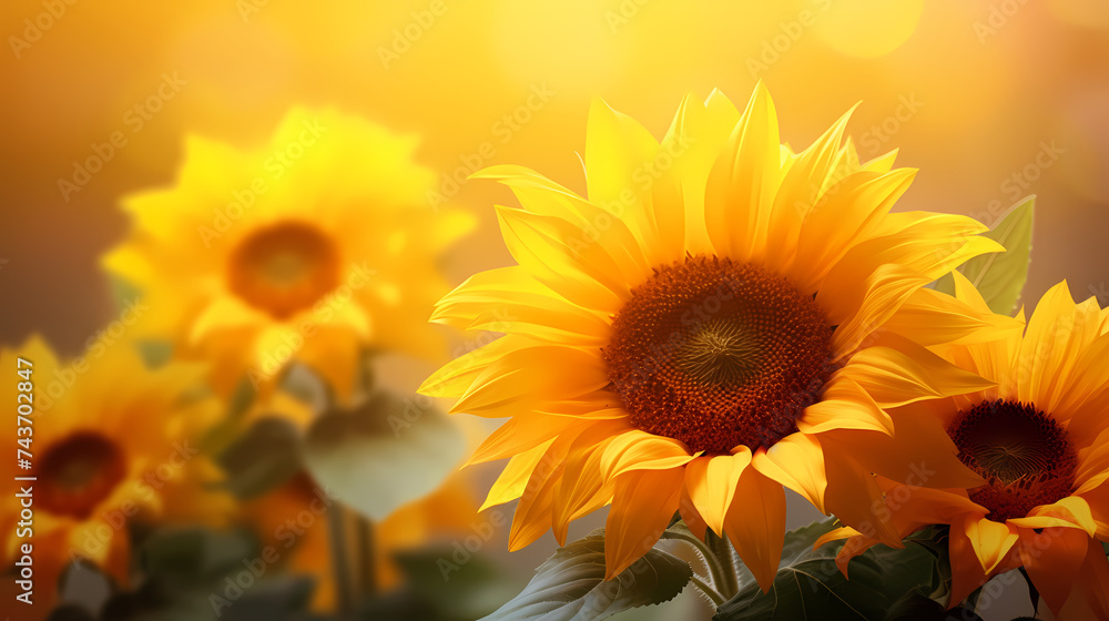 Obraz premium sunflower illustration