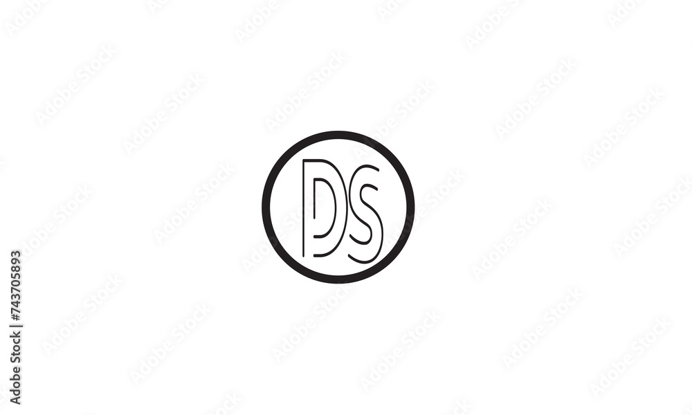 DS, SD , D , S , Abstract Letters Logo Monogram DS, SD , D , S , Abstract Letters Logo Monogram