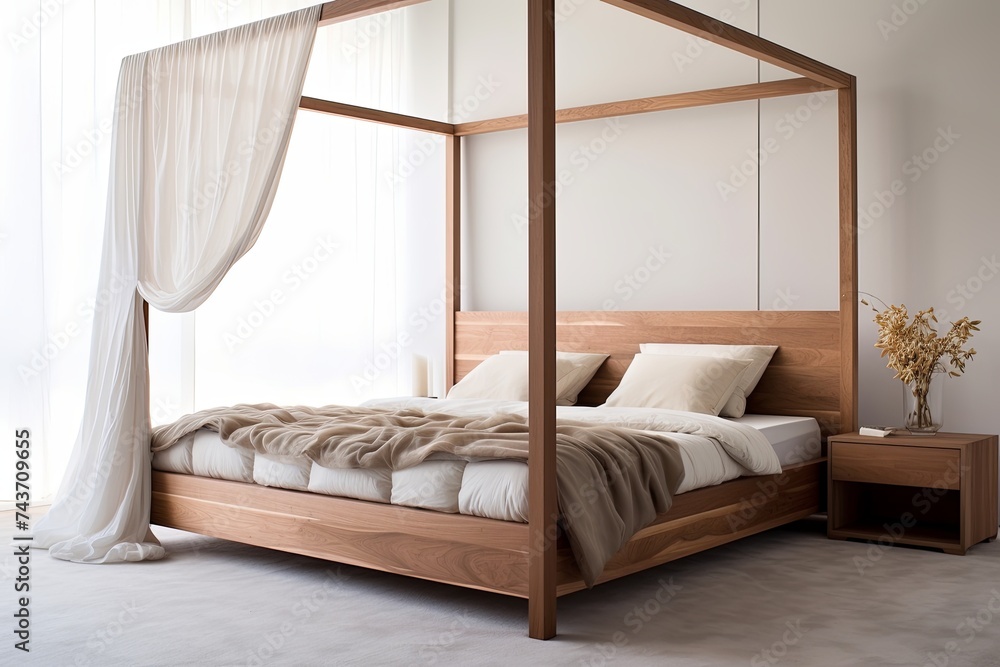 Minimalist Modern Wooden Frame Canopy Bed Bedroom Inspirations Minimalist Modern Wooden Frame Canopy Bed Bedroom Inspirations