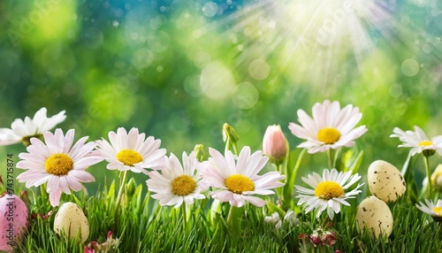 spring background with flowers