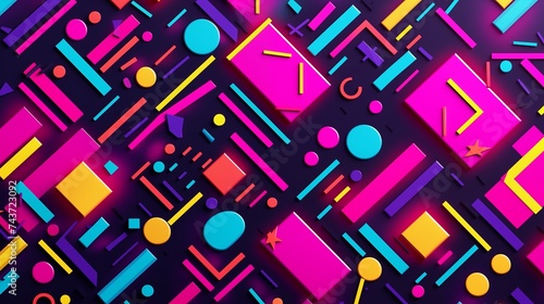 Retro abstract 90s style design background