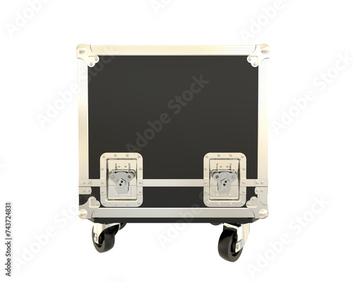 Musical case isolated on background. 3d rendering - illustration