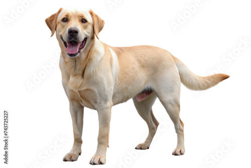 Labrador Retriever dog on a transparent background
