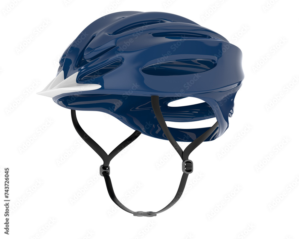 Naklejka premium Bicycle helmet isolated on background. 3d rendering - illustration