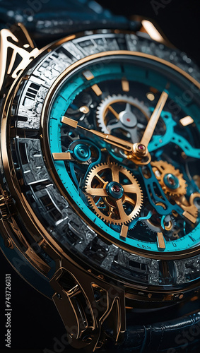 Luxury branded watch,generative AI.