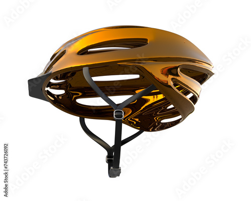 Bicycle helmet isolated on background. 3d rendering - illustration
