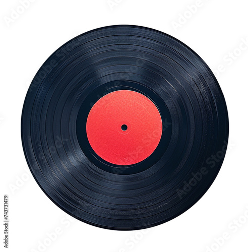vinyl record, isolated, PNG. Generative Ai.