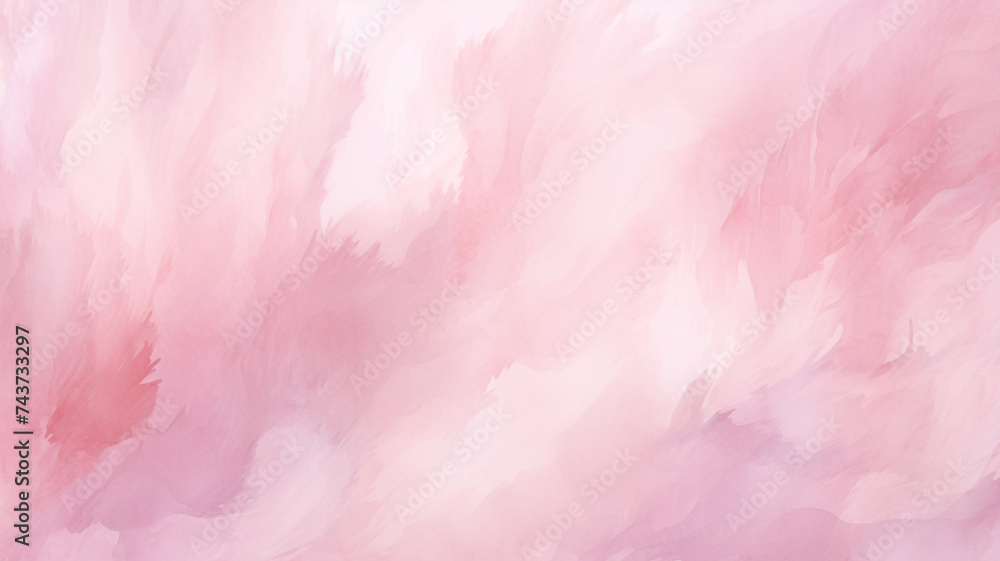 Abstract painted pink watercolor background