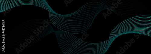 Modern dark blue banner background abstract geometric pattern light. Abstract blue background banner poster with dynamic. technology network