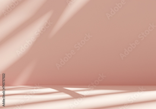 Pastel creamy pink beige stage © musicphone1