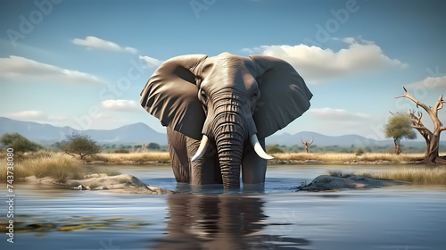 Elephant illustration © jiejie