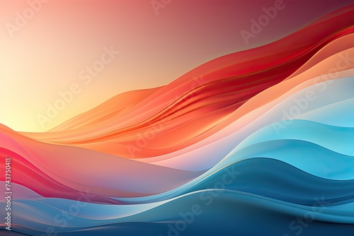 abstract wavy lines in an explosion of bright and bold colors, creating a dynamic and energetic composition