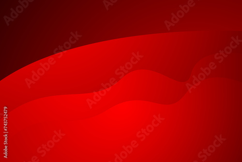 Red wave vector background for corporate concept, template, poster, brochure, website, flyer design. Vector illustration